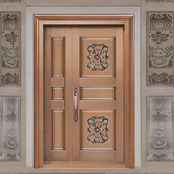 豪華子母別墅銅門 高端銅門定制(圖1) 豪華子母別墅銅門 高端銅門定制(圖1)