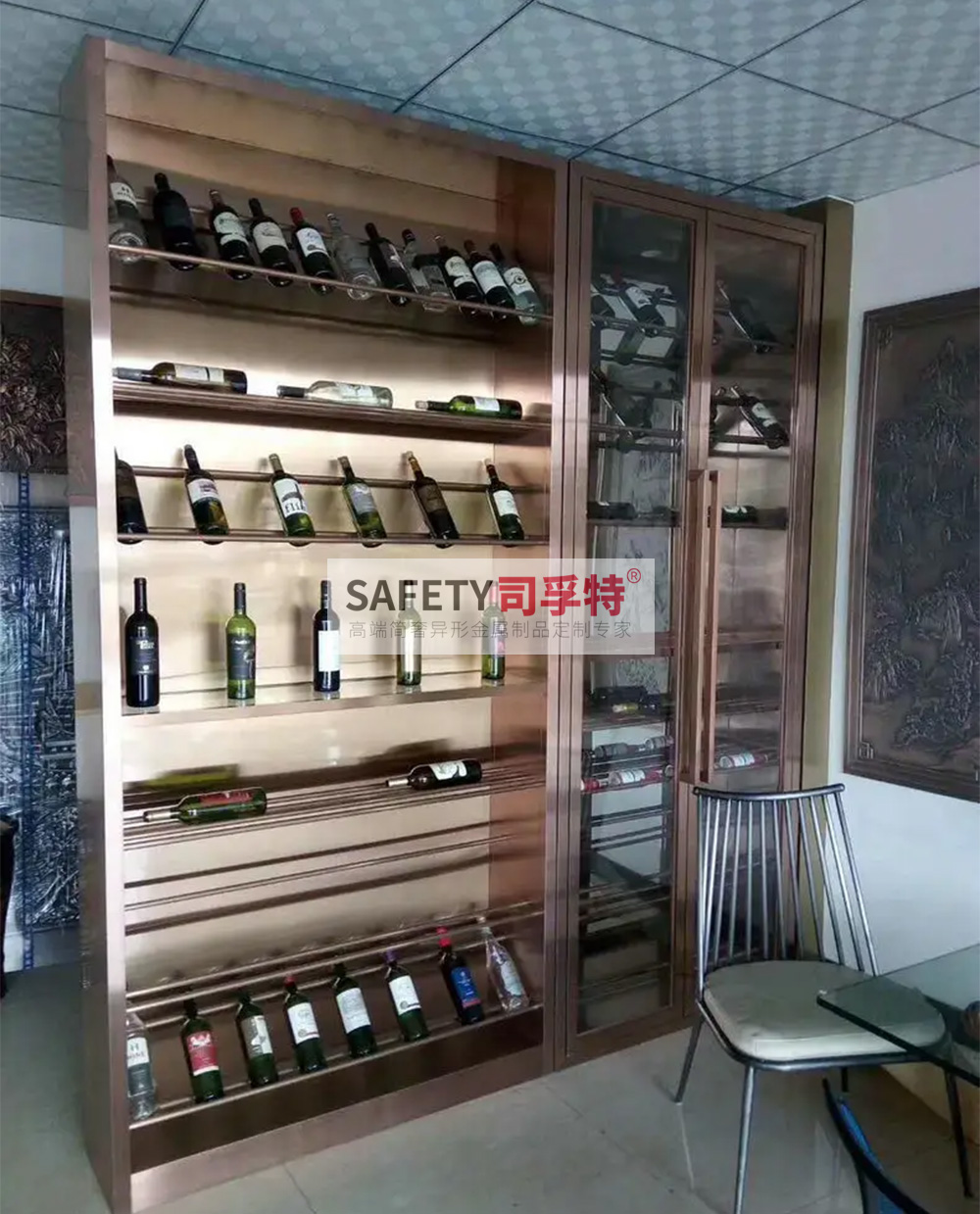 不銹鋼酒柜款式多樣，美觀時(shí)尚，經(jīng)久耐用(圖4)