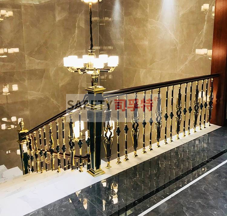 銅藝樓梯扶手：結(jié)構(gòu)獨(dú)特，造型優(yōu)美，堅(jiān)固耐用[司孚特銅藝護(hù)欄，銅樓梯扶手](圖3)